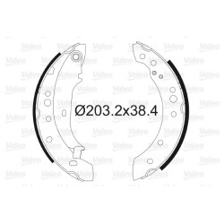 Stabdžių trinkelių komplektas VALEO 564105