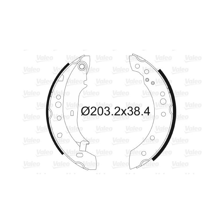 Stabdžių trinkelių komplektas VALEO 564105