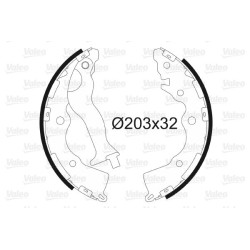 Stabdžių trinkelių komplektas VALEO 564132