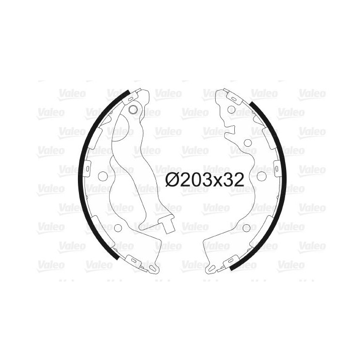 Stabdžių trinkelių komplektas VALEO 564132