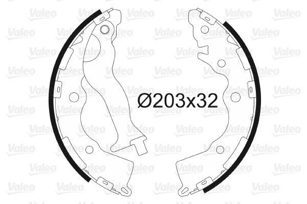 Stabdžių trinkelių komplektas VALEO 564132