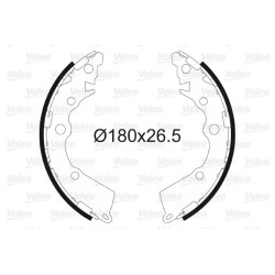 Stabdžių trinkelių komplektas VALEO 564152