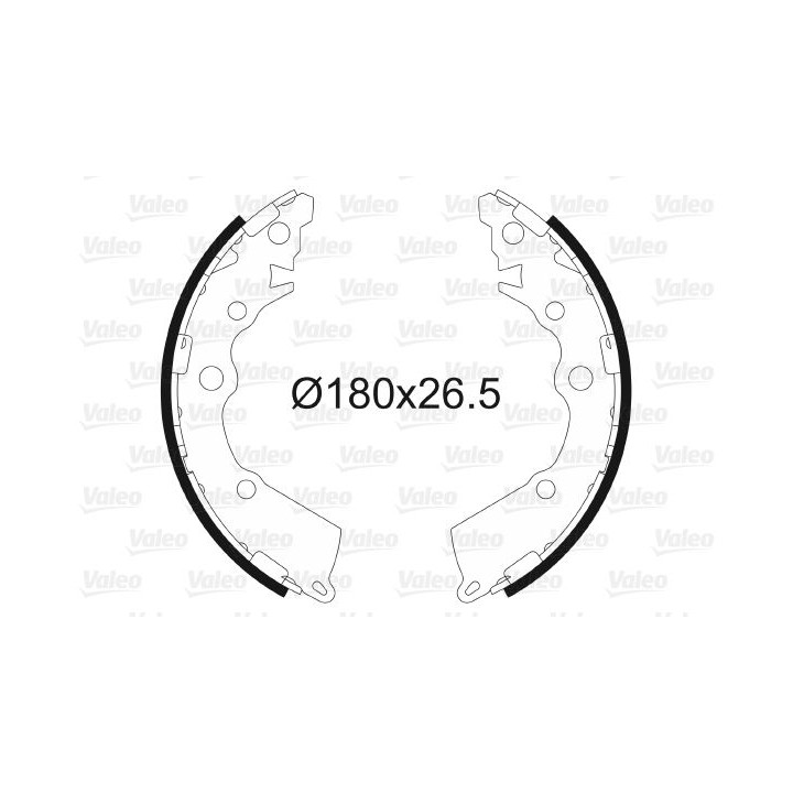 Stabdžių trinkelių komplektas VALEO 564152