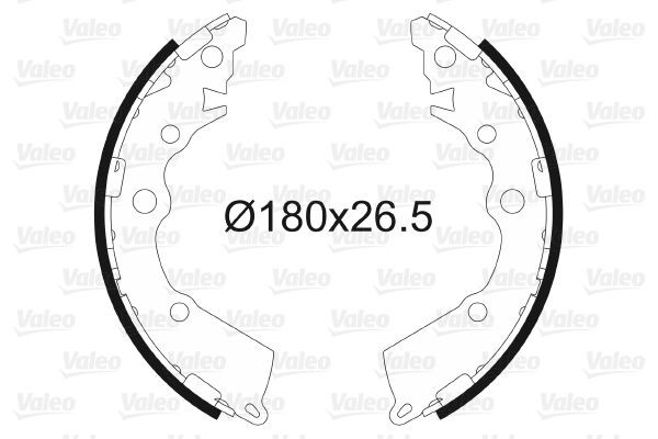 Stabdžių trinkelių komplektas VALEO 564152