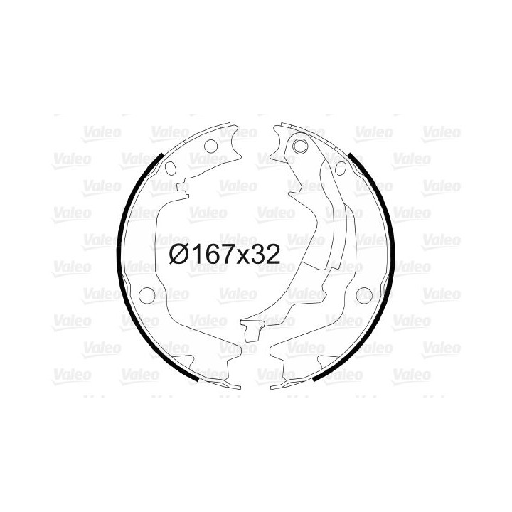 Stabdžių trinkelių komplektas VALEO 564156