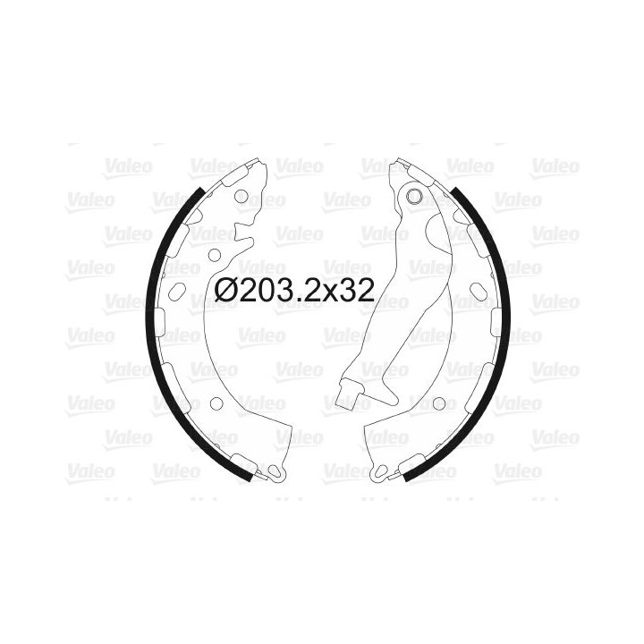 Stabdžių trinkelių komplektas VALEO 564169