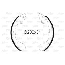 Stabdžių trinkelių komplektas VALEO 564178