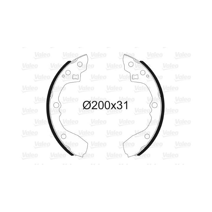 Stabdžių trinkelių komplektas VALEO 564178