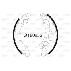 Stabdžių trinkelių komplektas VALEO 564185