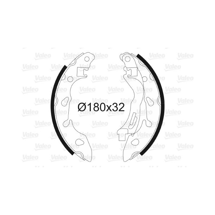 Stabdžių trinkelių komplektas VALEO 564185