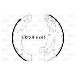 Stabdžių trinkelių komplektas VALEO 564187