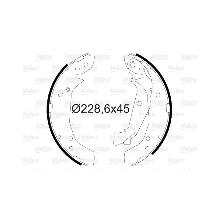 Stabdžių trinkelių komplektas VALEO 564187