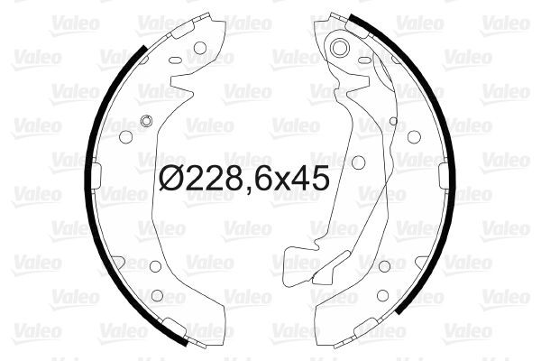 Stabdžių trinkelių komplektas VALEO 564187