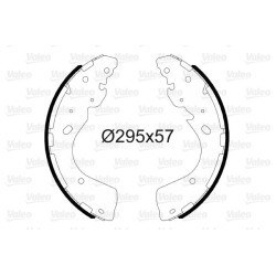 Stabdžių trinkelių komplektas VALEO 564194