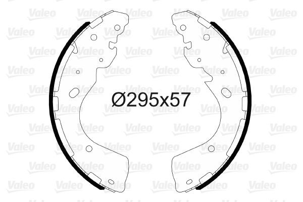 Stabdžių trinkelių komplektas VALEO 564194