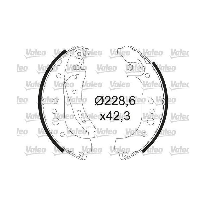 Stabdžių trinkelių komplektas VALEO 564208