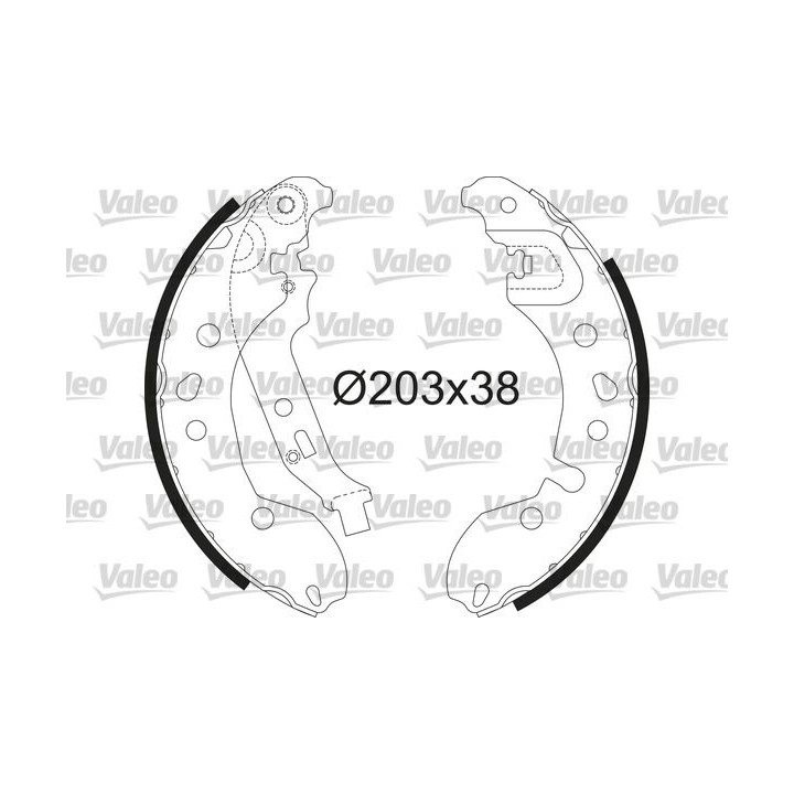 Stabdžių trinkelių komplektas VALEO 564209