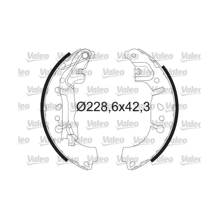 Stabdžių trinkelių komplektas VALEO 564214