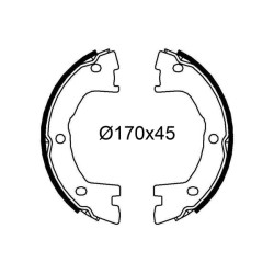 Stabdžių trinkelių komplektas, stovėjimo stabdis VALEO 564240