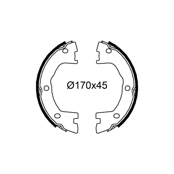 Stabdžių trinkelių komplektas, stovėjimo stabdis VALEO 564240