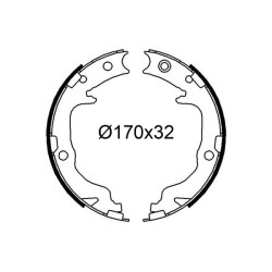 Stabdžių trinkelių komplektas VALEO 564241