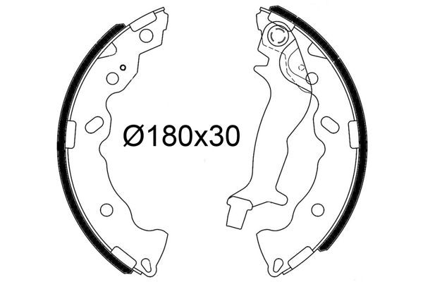 Stabdžių trinkelių komplektas VALEO 564243