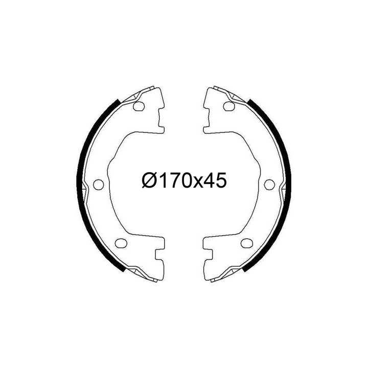 Stabdžių trinkelių komplektas, stovėjimo stabdis VALEO 564244