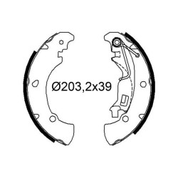 Stabdžių trinkelių komplektas VALEO 564250