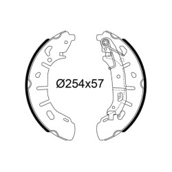 Stabdžių trinkelių komplektas VALEO 564251