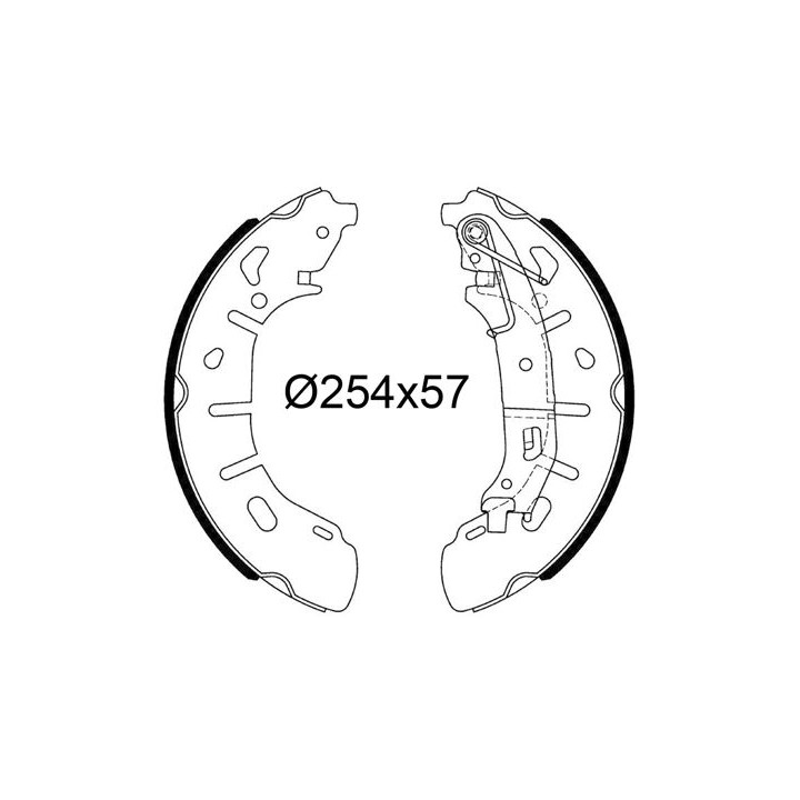 Stabdžių trinkelių komplektas VALEO 564251