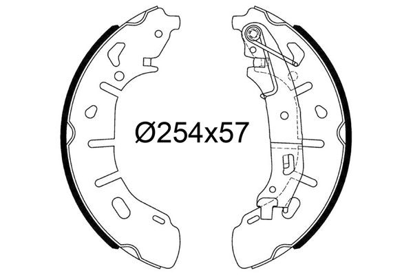 Stabdžių trinkelių komplektas VALEO 564251