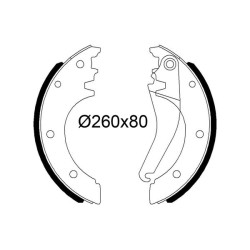 Stabdžių trinkelių komplektas VALEO 564252