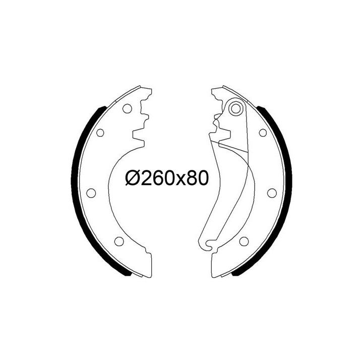 Stabdžių trinkelių komplektas VALEO 564252