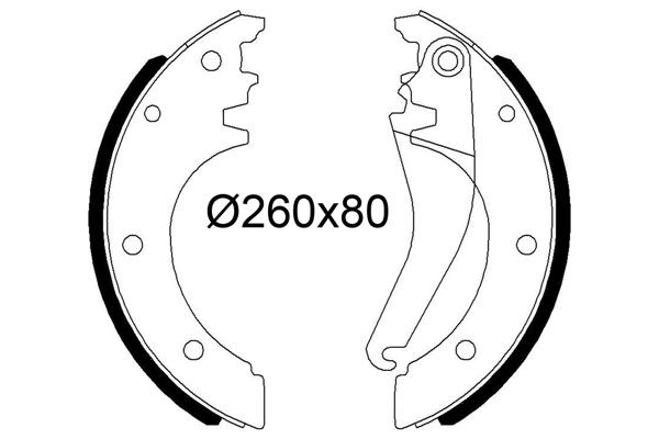 Stabdžių trinkelių komplektas VALEO 564252