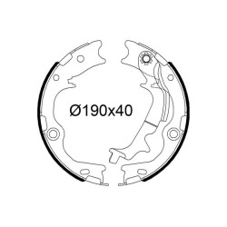 Stabdžių trinkelių komplektas VALEO 564255