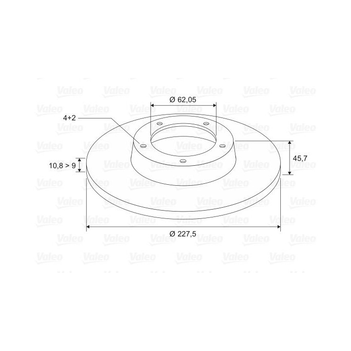 Stabdžių diskas VALEO 186151