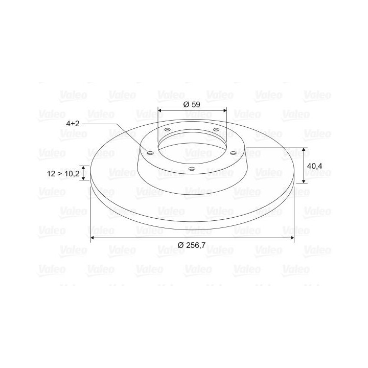 Stabdžių diskas VALEO 186154