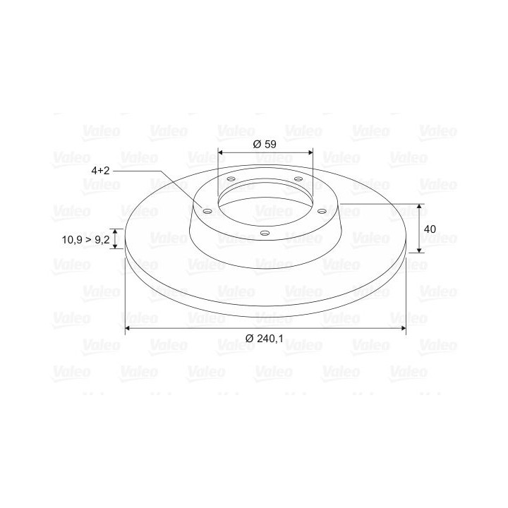 Stabdžių diskas VALEO 186155