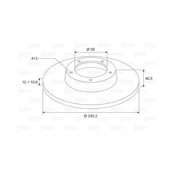 Stabdžių diskas VALEO 186157