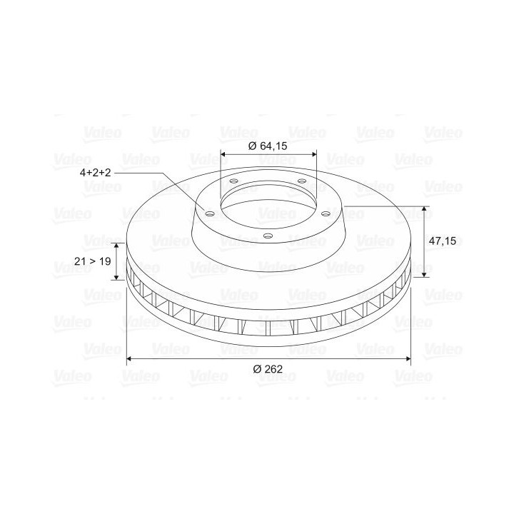 Stabdžių diskas VALEO 186286