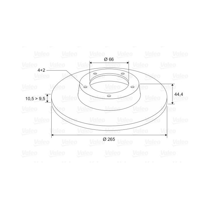 Stabdžių diskas VALEO 186306