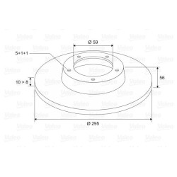 Stabdžių diskas VALEO 186421