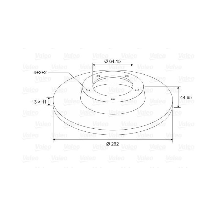 Stabdžių diskas VALEO 186620