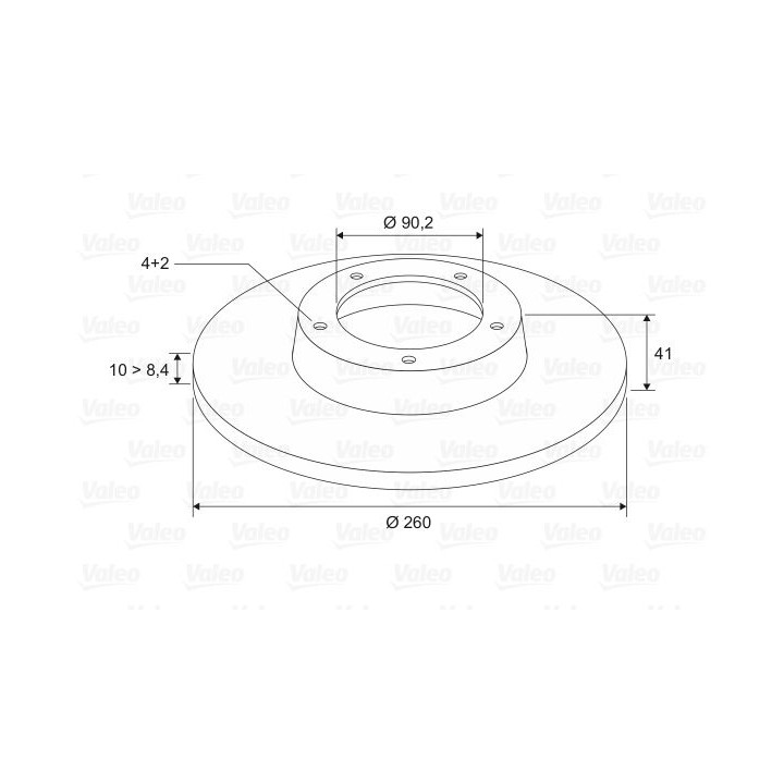 Stabdžių diskas VALEO 186647