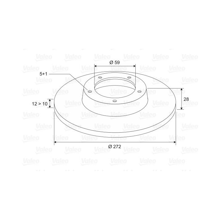 Stabdžių diskas VALEO 186724