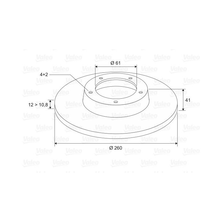 Stabdžių diskas VALEO 186802