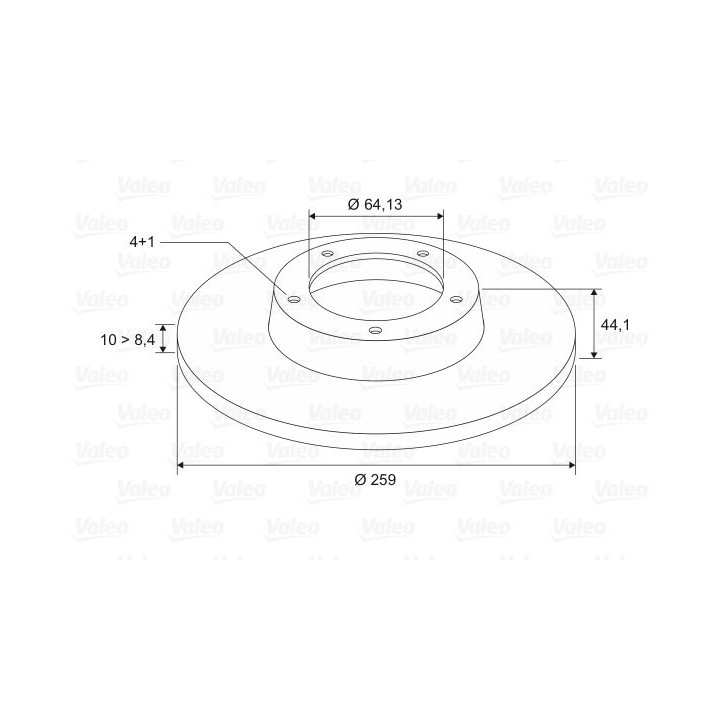 Stabdžių diskas VALEO 186812
