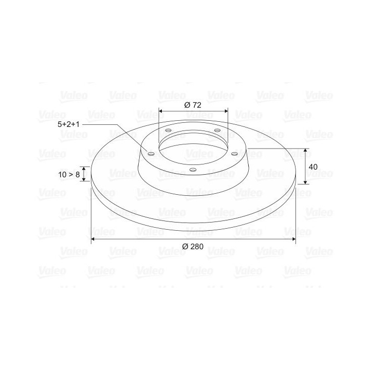 Stabdžių diskas VALEO 186851