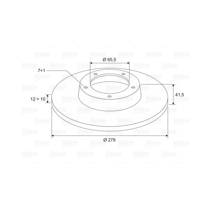 Stabdžių diskas VALEO 186854