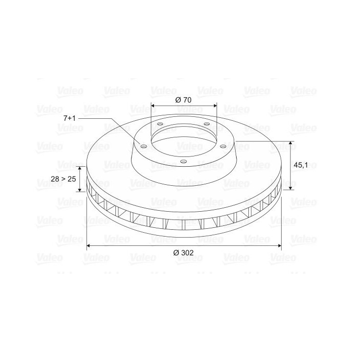 Stabdžių diskas VALEO 186880